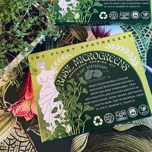 Basil Microgreens: Recyclable Growing Kit